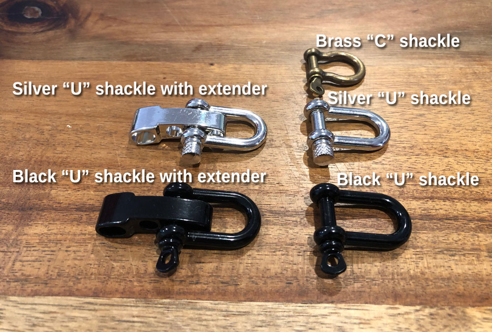 Shackle closure options